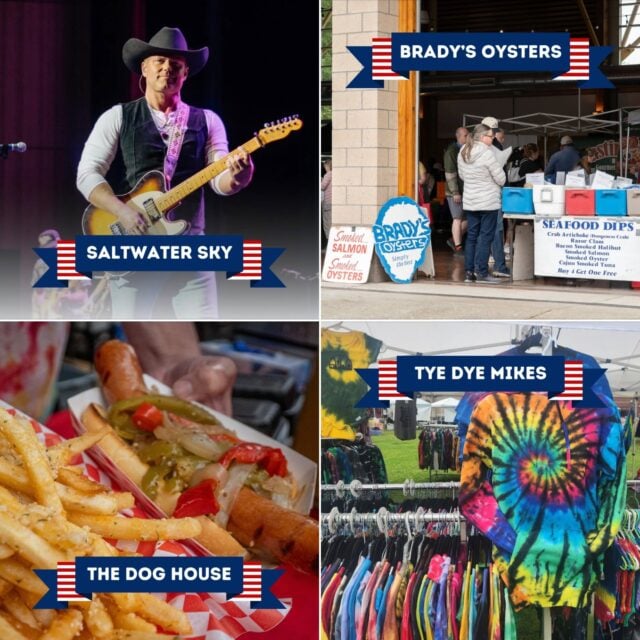 🇺🇸🎆 Celebrate the Fourth of July with us this Saturday from 9am-2pm! Join us in downtown Puyallup for a special Independence Day Market featuring over 130 participants and a mini concert atmosphere in beautiful Pioneer Park and Pavilion.

Bring a chair, stay awhile, and enjoy a different kind of Market experience with great shopping, delicious food, and an incredible live performance by hometown favorite @saltwaterskyband from 11am-1pm.

✨ Scott Heuston, of Saltwater Sky,  is excited to entertain his hometown community, and we're excited for the community to experience the band's amazing talent! Known for performing much larger events, this talented southern country rock band will help make this year's Fourth of July Market one to remember.

You will find over 130 participants including:

🇺🇸 The Dog House serving gourmet sausages and hot dogs, tasty garlic fries and more.

🇺🇸 Tye Dye Mikes with a variety of colorful tie dye apparel for all ages.

🇺🇸 Brady's Oysters known for their high quality fresh oysters, fish, smoked products, and specialty seafood dips.

You will also discover a marketplace full of farmers offering meat, seafood, freshly harvested fruits and vegetables, and beautiful flower bouquets; a curated collection of talented artists and crafters; food artisans selling small-batch artisanal foods; and chefs creating freshly prepared meals for on-site enjoyment.

This week offers a slightly different pace with more opportunities to relax in the park, celebrate the holiday with friends and family, and enjoy the music in addition to shopping the marketplace.

Don't miss this weekly gathering in downtown Puyallup's beautiful Pioneer Park and Pavilion! As always, leashed dogs are welcome outdoors and admission is free.

Check the link in bio to find out more about our marketplace and vendors!

🇺🇸 #NotJustAnyMarket #PuyallupFarmersMarket #WeGottaWholeLottaGoodGoinOn #ShopLocal #FarmFresh