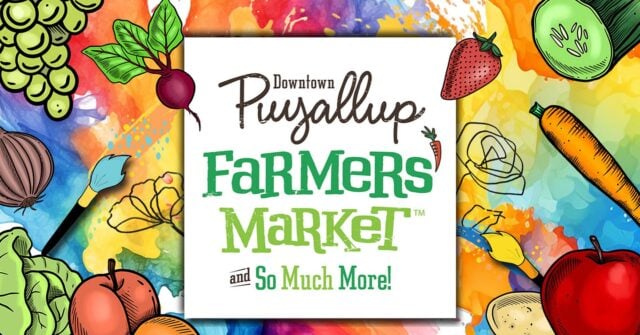 Join us Saturday, June 28th from 9am-2pm for the Puyallup Farmers’ Market in downtown Puyallup’s beautiful Pioneer Park and Pavilion! You will find over 140 amazing small business vendors, valued sponsors and local community organizations participating this week. From 11am-1pm you can also enjoy a live classic rock and roll performance by Rob Tudor. We look forward to seeing you!

FB Event Link:  https://www.facebook.com/share/1VcQeH399D/ 

#NotJustAnyMarket #PuyallupFarmersMarket #wegottawholelottagoodgoinon #TGISaturday #HandmadeWithLove #MyHappyPlace #MarketFamily