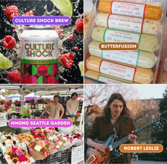 Join us this Saturday from 9am-2pm for the 10/3 Market experience. You will find over 145 participants including:

😍 @cultureshockseattle showcasing a variety of kombucha flavor forward brews including blueberry ginger and jalapeno mango.
😍 @butterfusion showcasing a variety of all-natural pure butters mixed with big, bold flavors.
😍 Hmong Seattle Garden with fresh flower bouquets for any occasion.

You will also discover a marketplace full of farmers offering meat, seafood, freshly harvested fruits and vegetables, and beautiful flower bouquets; a curated collection of talented artists and crafters; food artisans selling small batch artisanal foods; and chefs creating freshly prepared meals for on-site enjoyment. From 11am-1pm you can also enjoy live music featuring indie folk artist @robertleslie.

Don't miss out on this weekly gathering in downtown Puyallup's beautiful Pioneer Park and Pavilion! As always, leashed dogs are welcome outdoors and admission is free.

Check the links in our bio to find out more about our marketplace and vendors and be sure to FOLLOW US in order to be entered into our Market giveaways! 

#NotJustAnyMarket #PuyallupFarmersMarket #WeGottaWholeLottaGoodGoinOn #ShopLocal #FarmFresh