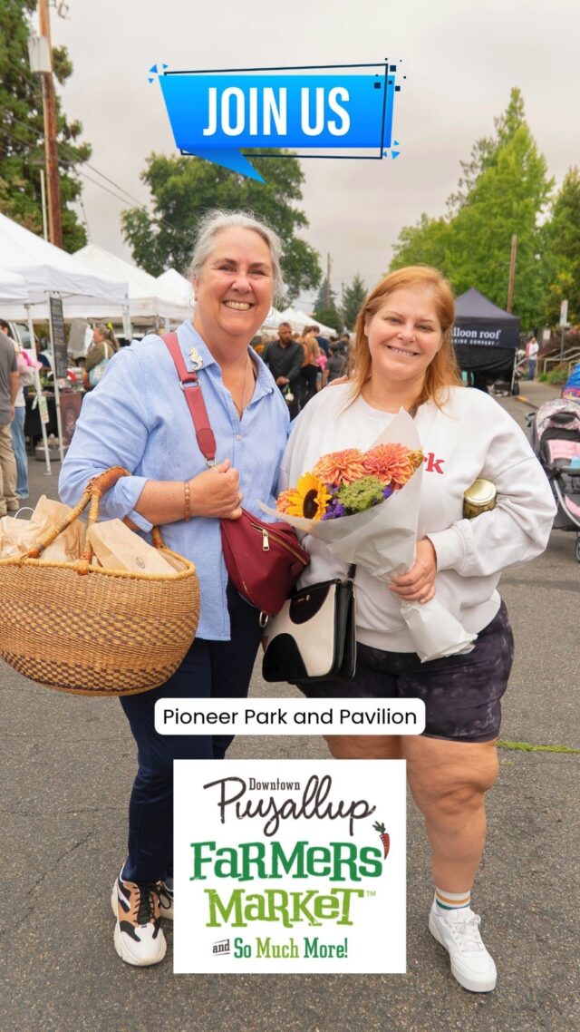 LAST DAY OF THE MARKET SEASON! Join us 10/11 at the Puyallup Farmers' Market from 9am-2pm. We have over 135 participants that bring you the finest quality products. Live music on-stage by Kage Dallas from 11am-1pm! #TGISaturday #puyallupfarmersmarket #awholelottagoodgoinon